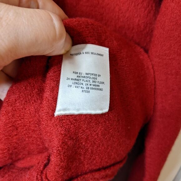 ANTHROPOLOGIE Sparrow Clancey Toggle Jacket Fringe Medium @B3 - Picture 10 of 14